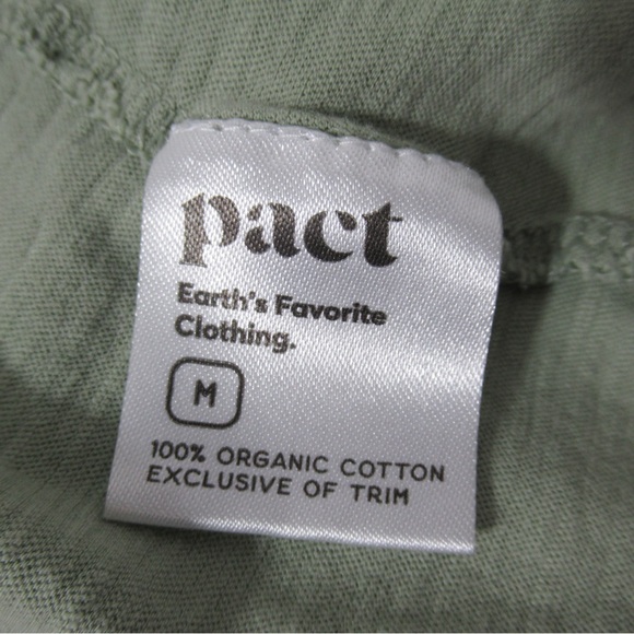 Pact Short Sleeve Ruffle Top - Sage Size Medium - Picture 6 of 10